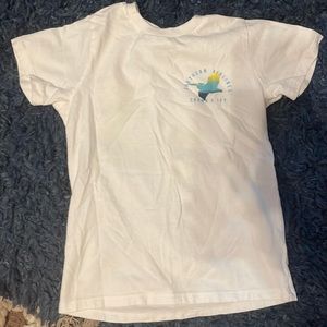 Crown and ivy size 5T white Tshirt with seagull on back